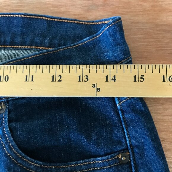Vintage Levi's 529 Curvy Boot Cut Jeans Women 29 Blue Mid Rise Dark Wash 18271 - Picture 11 of 14
